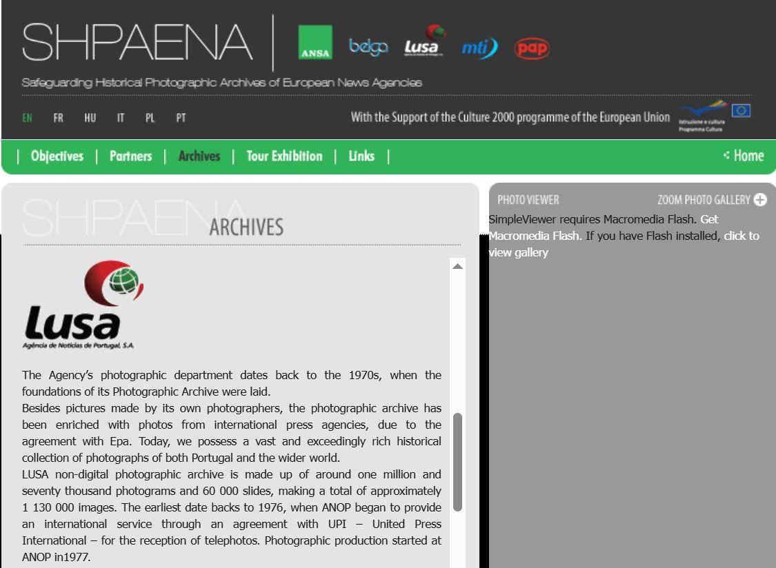 A Lusa integra o projeto europeu SHPAENA